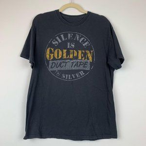 Silence is Golden Duct Tape Is Silver Graphic‎ Blac